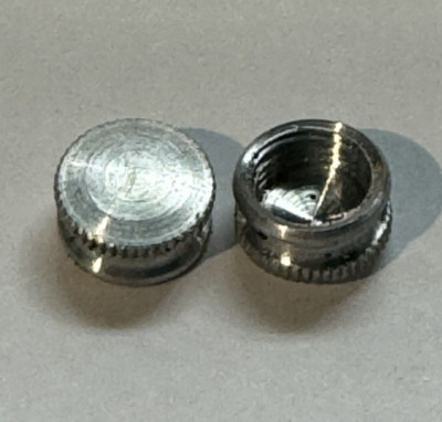 Tap Securing Cap NEW: LOT OF 2 ALUMINUM BRACKET CAPS TAP 1/8F-IP 9/16