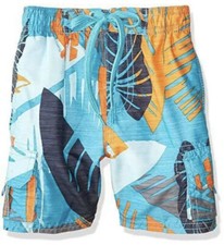 Kanu Surf Boys' Sz XL Line Up Quick Dry UPF 50 Beach Swim Trunk, Montego Aqua,