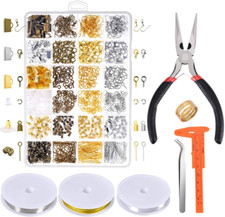 Jewelry Making Supplies Kit with Tools, Pliers, and Beading Wires