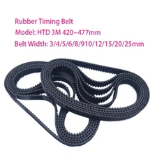 3M Pitch 3mm Width3mm-25mm Closed Loop Synchronous HTD Timing Belt 3 M Pulley