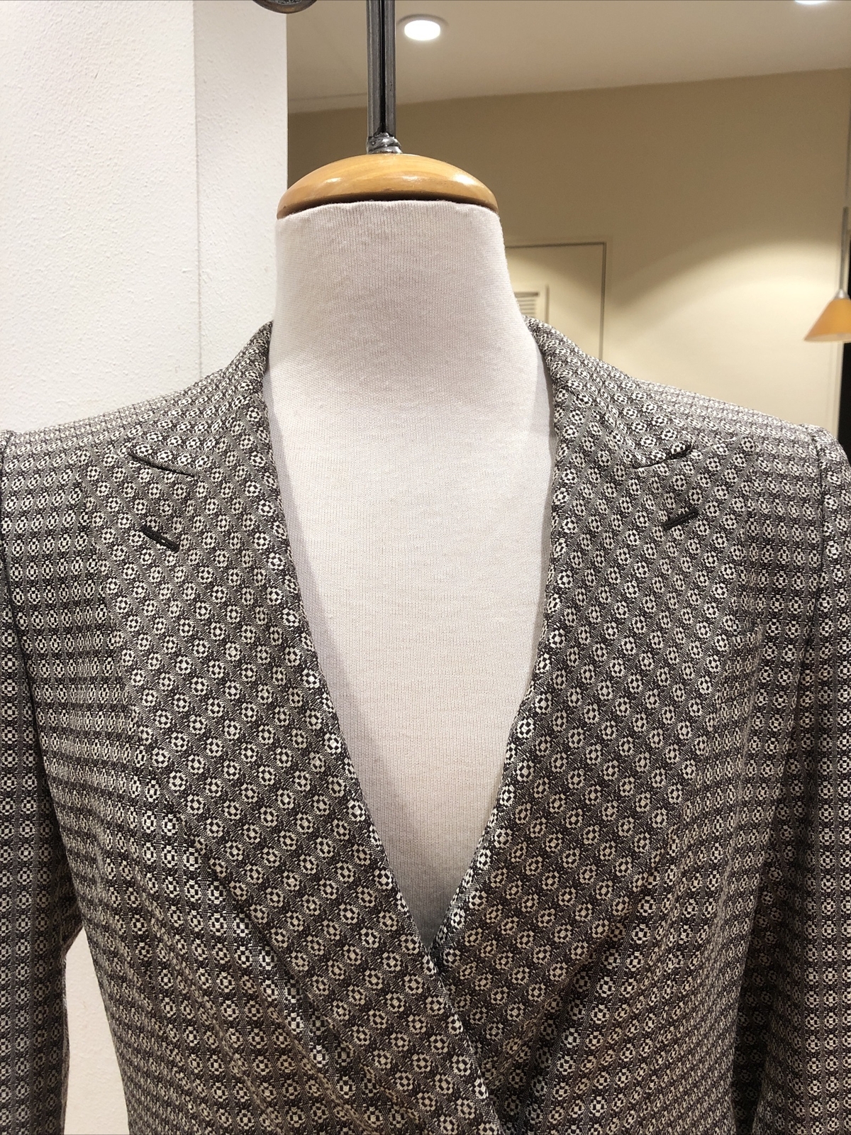 GIACCA BLAZER YVES SAINT LAURENT RIVE GAUCHE LANA SETA BOTTONI TAGLIATI 38