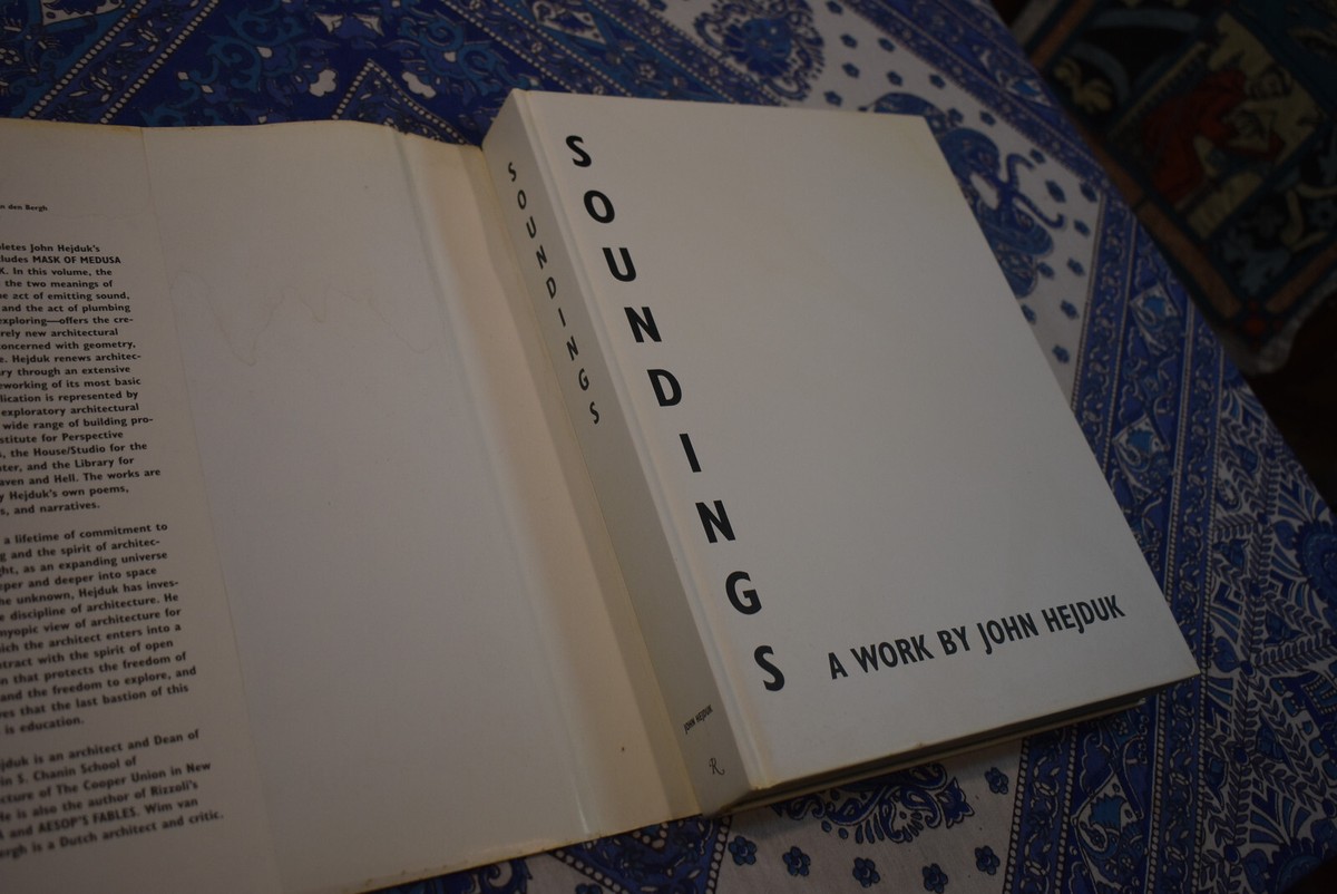 Soundings A Work by John Hejduk Rizzoli 1993 Architecture | eBay Soundings A Work by John Hejduk Rizzoli 1993 Architecture | eBay