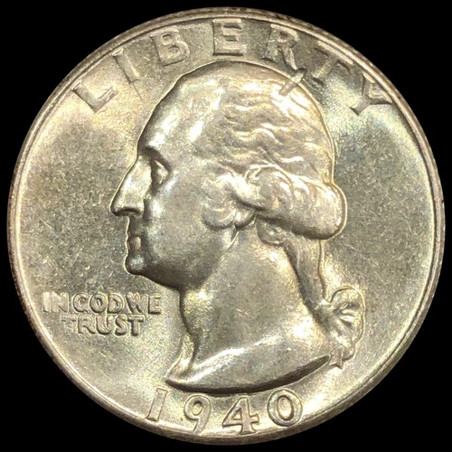 1940-S Washington Quarter BU+ Brilliantly Uncirculated Better Date 25C A338