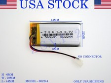 3.7V 560 mAh 602244 Lithium Polymer LiPo Rechargeable Battery USA STOCK 