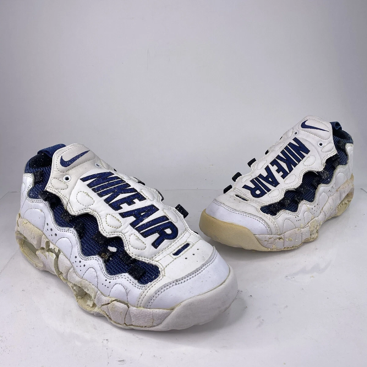 1996 Air More Money Original Mens Sz 9 Blue White Athletic Shoes OG