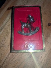 Lennox Christmas Ornament Reindeer Rudolph Baby's First Christmas 2002-good Cond