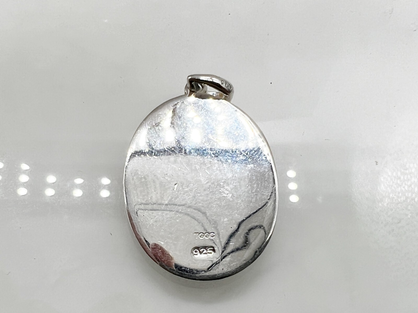 VINTAGE SOLID SILVER LADIES ABALONE SHELL TGGC PE… - image 3