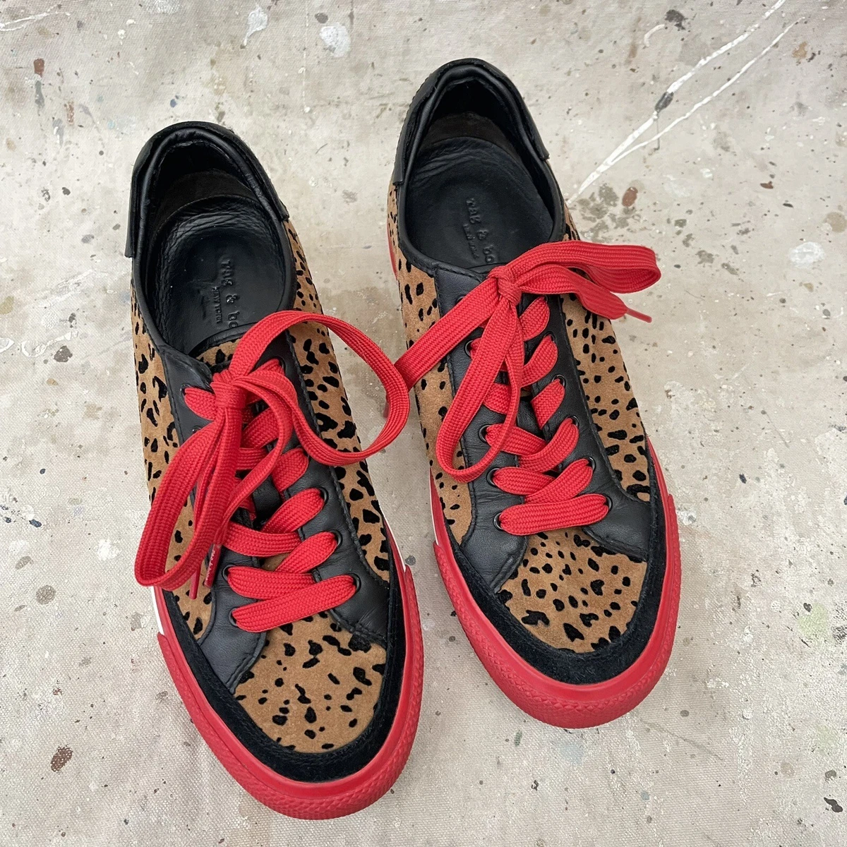 Red rag shop sneakers sale