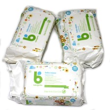 3X Babyganics Baby Wipes Fragrance  Paraben Free 80 Wipes Each 240 Total