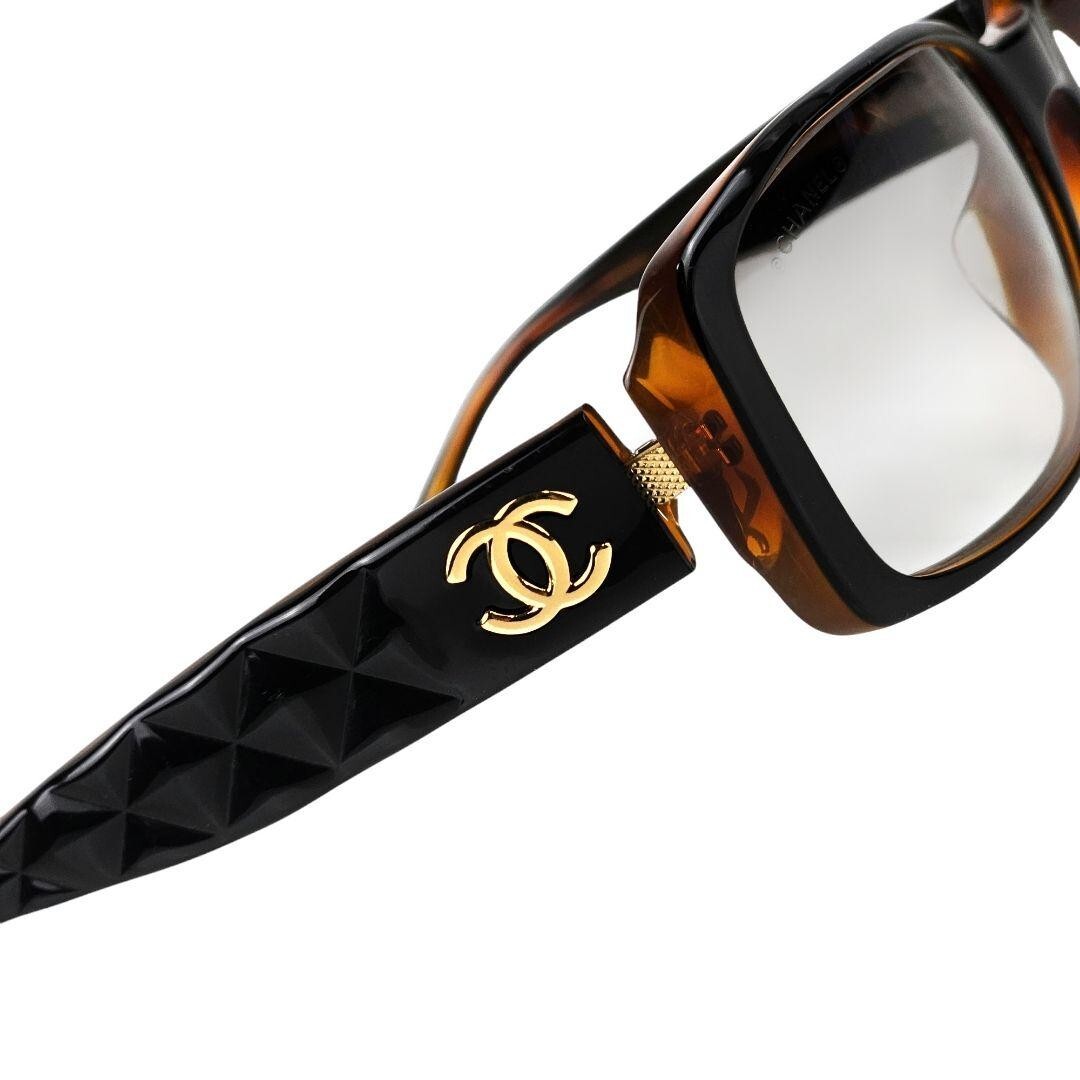 小物 CHANEL sunglasses coco camellia brown CHANEL Camellia Coco Mark Sunglasses Frame Brown Black From