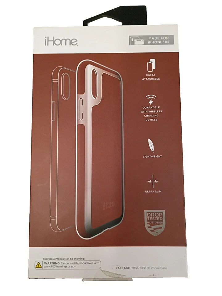 Funda de cuero vegano iHome iPhone 11/XR marrón Foto 2 de 2