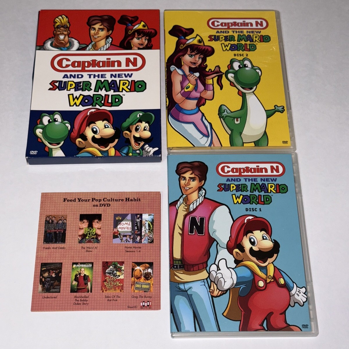 Captain N and the New Super Mario World [DVD] Near Mint Discs