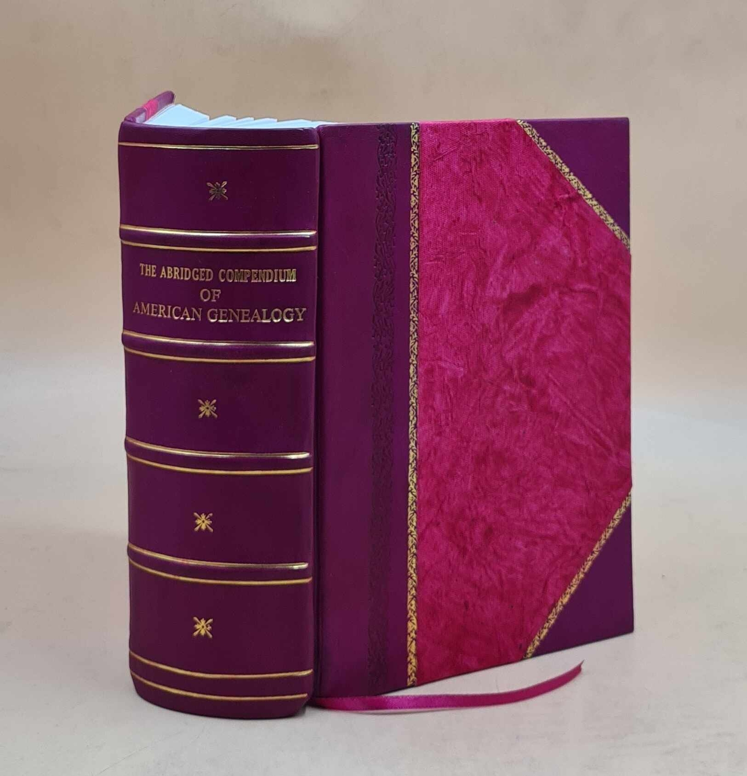 Abridged Compendium of American Genealogy: First Families Leather Bound Edition