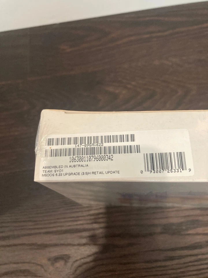 SEALED NEW - vintage Microsoft MS-DOS 6.22 Software Upgrade 3.5" Disks - Bild 3 von 4