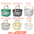 IKEA RISATORP Wire Basket Organiser – Kitchen Bathroom Storage White Grey Pink