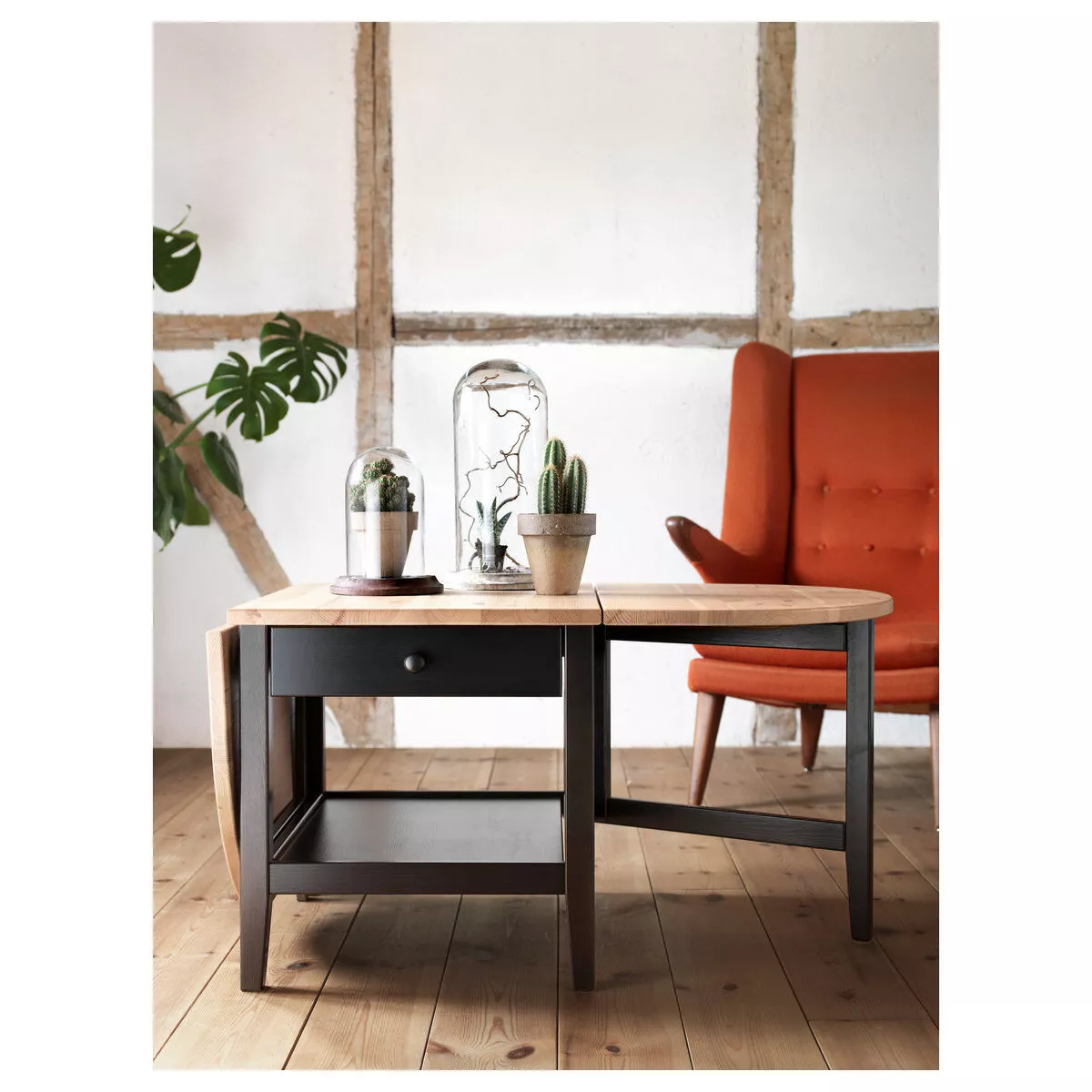 IKEA ARKELSTORP coffee table 65x52 cm black