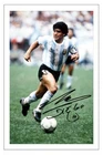 DIEGO MARADONA ARGENTINA SIGNED AUTOGRAPH  PHOTO PRINT SOCCER