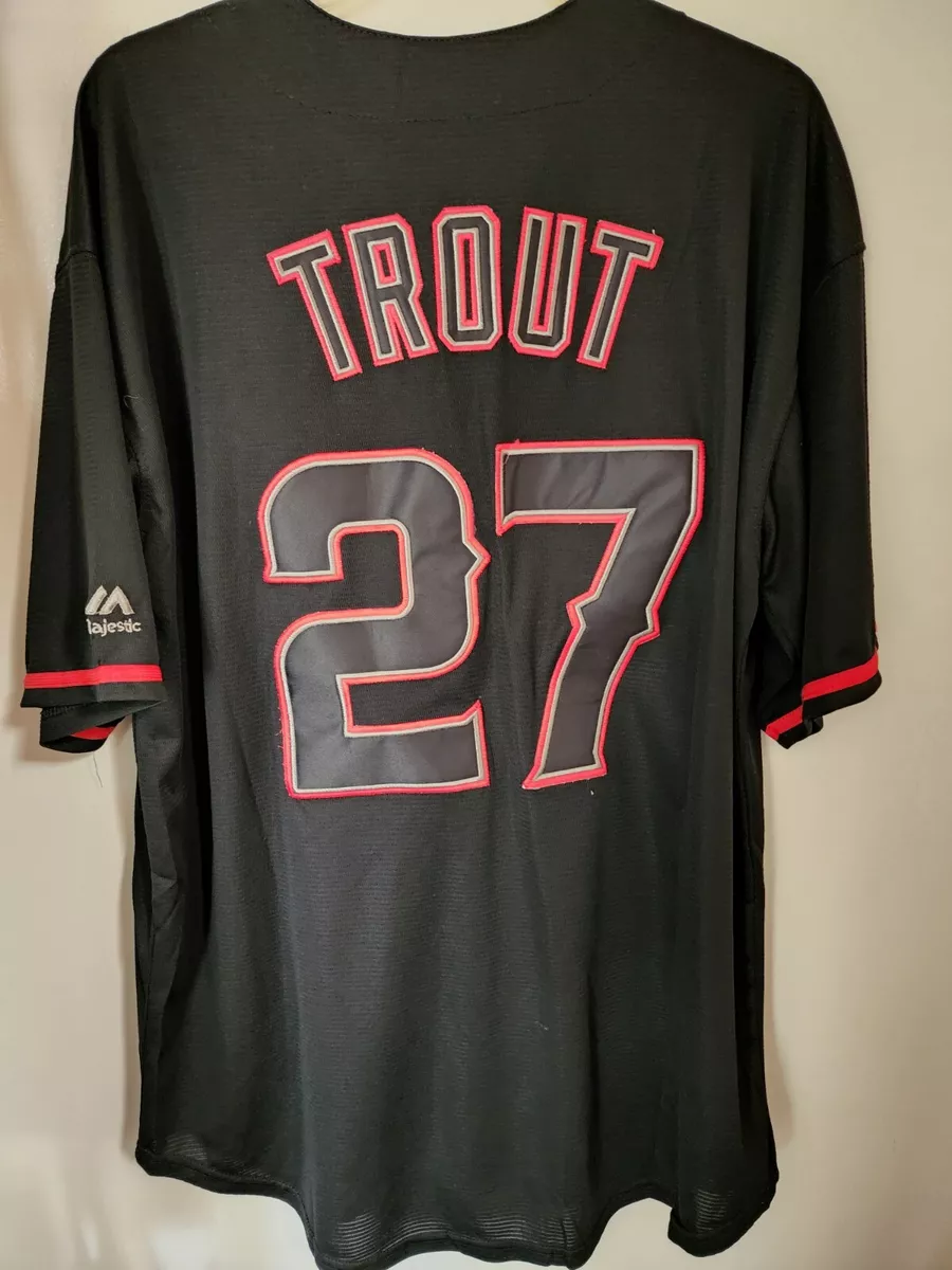 TROUT Los Angeles Angels Boys Majestic MLB Baseball jersey Home