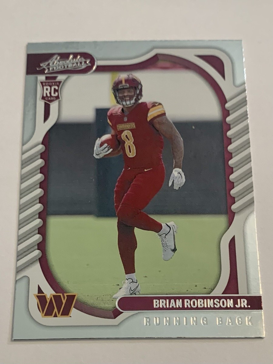 2022 Panini Absolute Brian Robinson Jr Rookie RC Card Washington