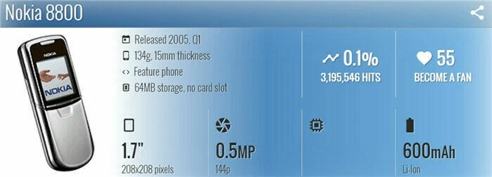 (Desbloqueado) Teléfono Celular Original Nokia 8800 Clásico GSM 2G Radio Bluetooth MP3 Foto 2 de 4