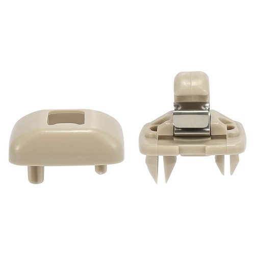2PCS Sun Visor Clip Beige for Audi A3 A4 A5 Q5 A7 B6 B7 B8 S4 S5 TT 8E0857562A - Picture 4 of 8