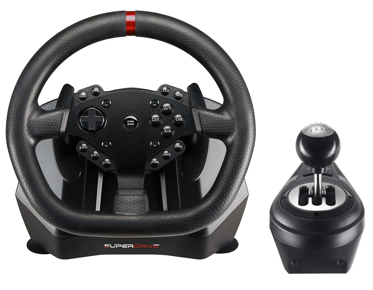 Subsonic GS 950X Universal Gaming Steering Wheel with Vibration, Pedals