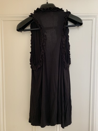 Romeo and juliet Couture Black Jabot Top Size M - Picture 3 of 5