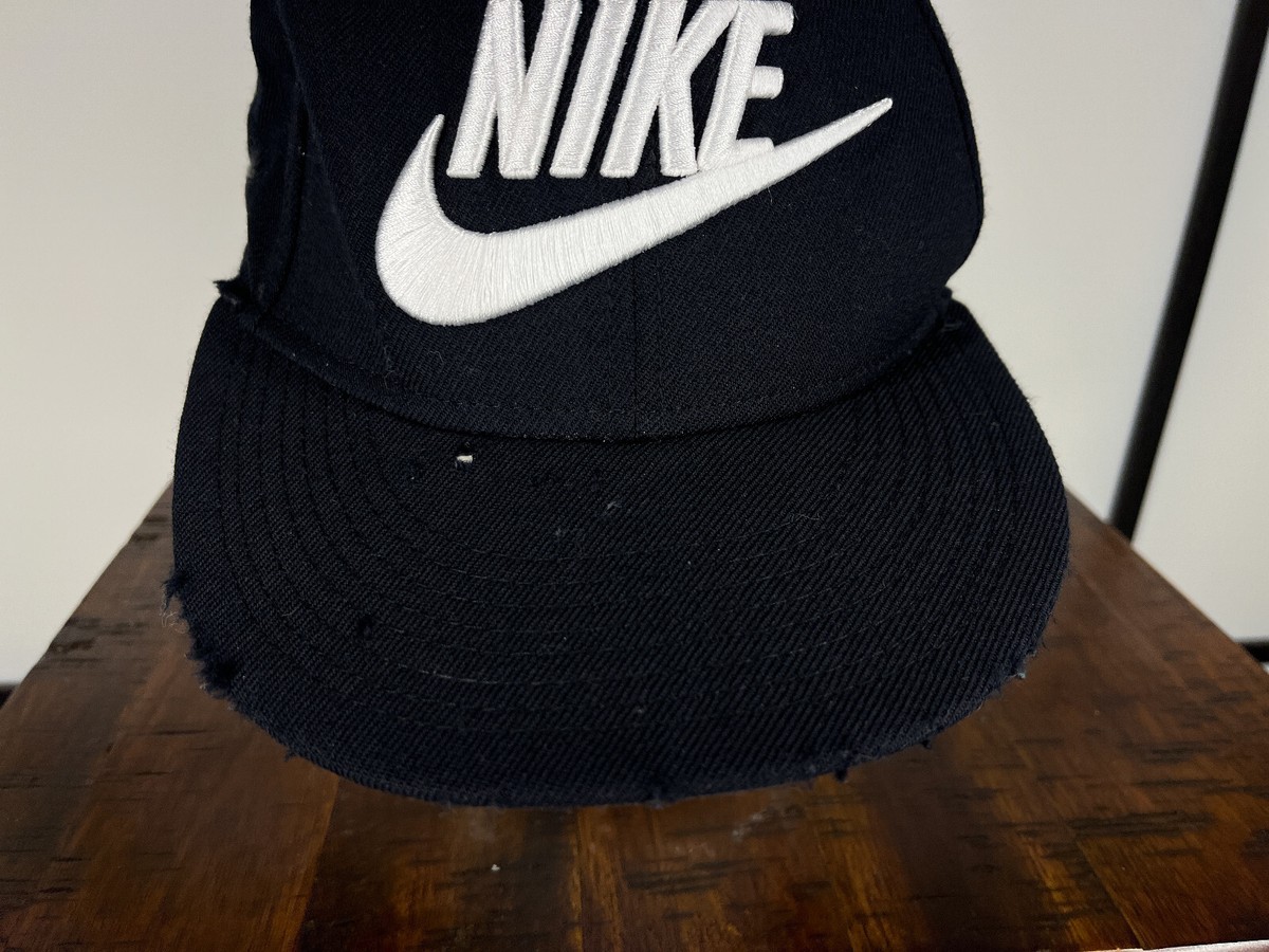 Nike True Hat Cap Snap Back Adult One Size Black Wool Cotton