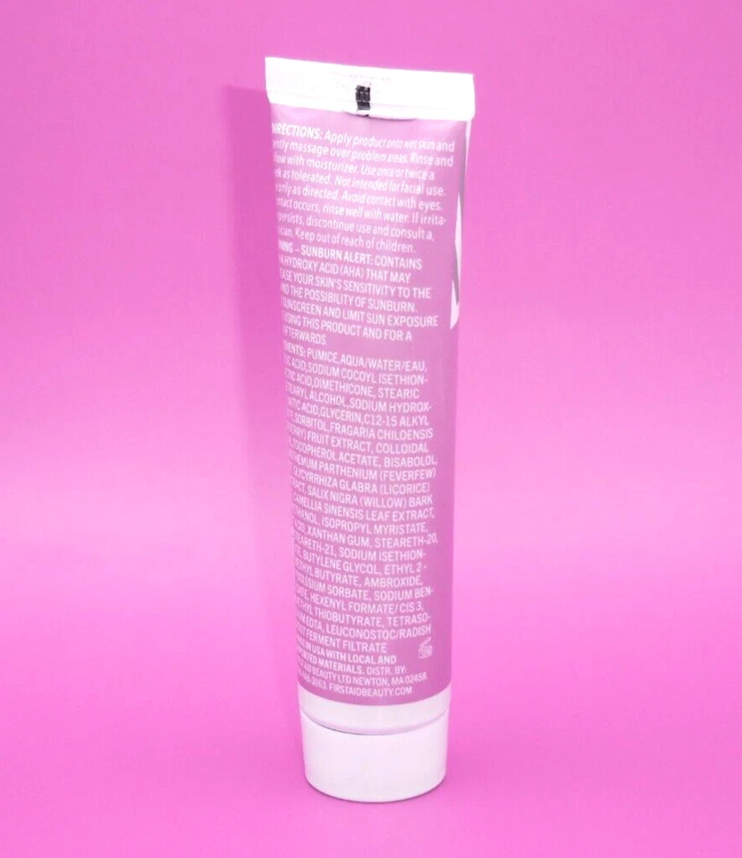 Скраб для тела First Aid Beauty Mini KP Bump Eraser СВЕЖАЯ КЛУБНИКА 28,3 г / 1 унция - Изображение 4 из 4