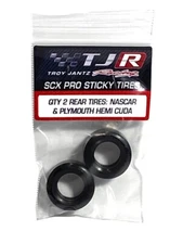TJR 1/32 Scale Sticky Pro tires "SOFT" NASCAR & PLYMOUTH HEMI-CUDA for SCX - New
