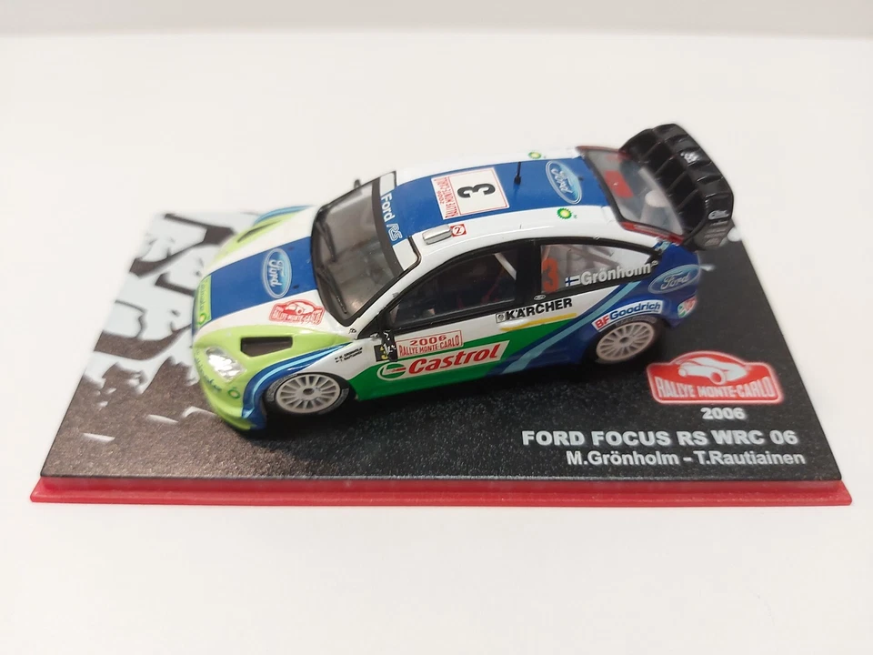 Rally Ford Focus WRC 2006 Marcus Gronholm rally Montecarlo 2006 1:43 Altaya Box - Immagine 2 di 4