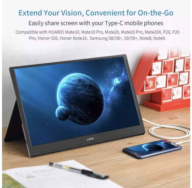 G Story Monitor 15.6 Gs156wt Gaming Monitor Touchscreen FHD 1080p da testare - Immagine 4 di 4