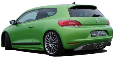 JE-Design Heckeinsatz Diffusor Carbon-Look mittig passt bei Scirocco 3  JE1335CL