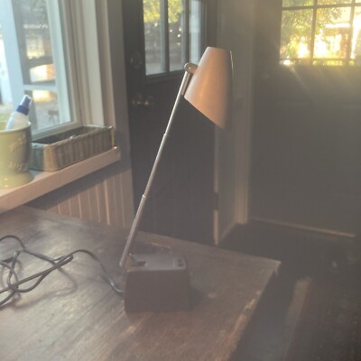 Vtg Lightolier Telescopic 2 Level Switch Desk Lamp Or Wall Mount Parts Or Repair