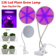 Dual Head 126 LED Grow Light Lamp for Plant Hydroponic Solar Simulated Spectrum