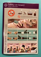 2014 VIRGIN ATLANTIC AIRLINES SAFETY CARD--AIRBUS 340-600