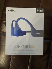 Shokz OPENRUN MINI blue Wireless Open Ear Bone Conduction Headphones