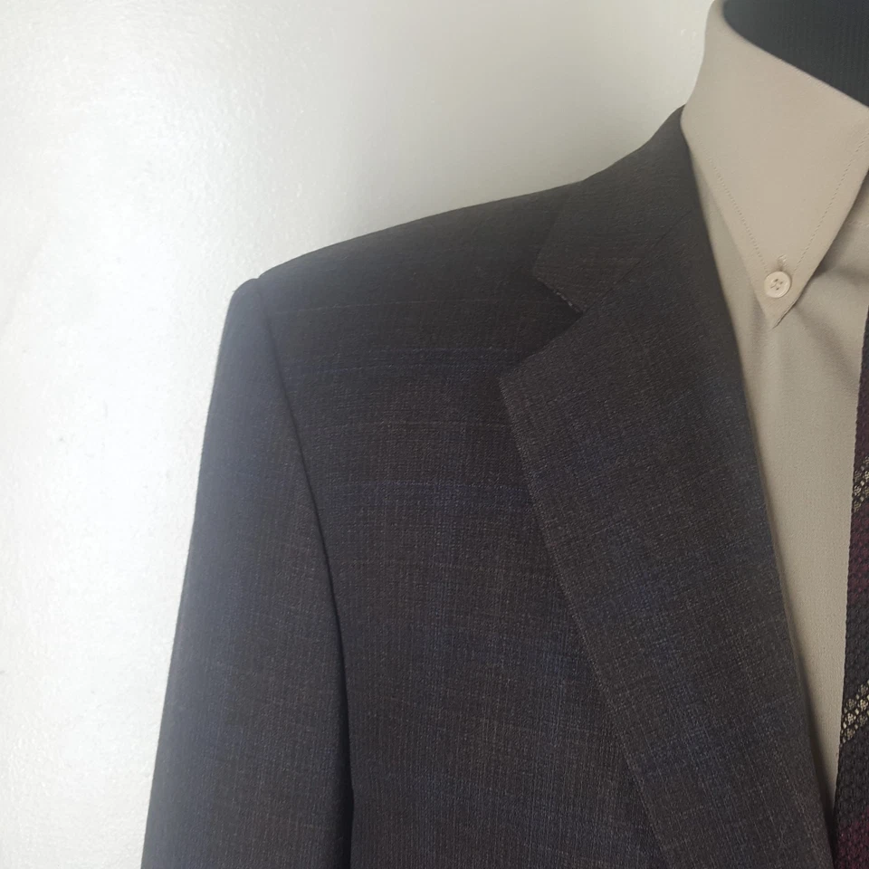 Abrigo Deportivo ZANELLA Hecho en Italia 2 Btn Sin Ventilaciones Lana y Cachemira Ajuste 42-44 Reg Foto 2 de 4