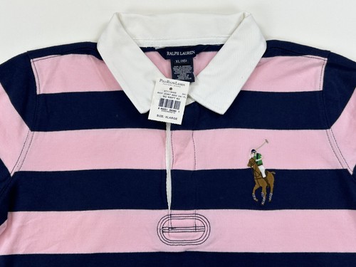 *MINOR DEFECT* Polo Ralph Lauren Girl's Big Pony Striped Polo - Size: XL (16) - Picture 3 of 3