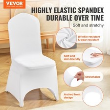 VEVOR Stretch Spandex Folding Chair Covers, Universal Fitted Arched Front Cove