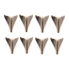 8PCS 20x26mm Antique Corner Protectors Bronze Tone for Case Box Corners For