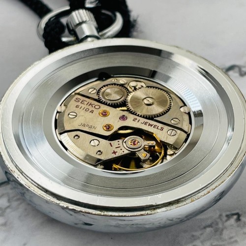 Men s pocket watch in good working condition Seiko hand wound 21 jewels second s - Picture 10 of 10