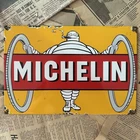 VINTAGE MICHELIN TIRES 8X12 INCHES PORCELAIN ENAMEL SIGN