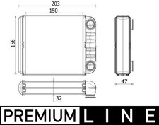 MAHLE WÄRMETAUSCHER HEIZUNGSKÜHLER passend für RENAULT TWINGO SMART FORFOUR
