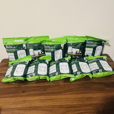 20 POWER STRIPS Total (10 Double Packs) Greenlite 5-outlet Surge Protector