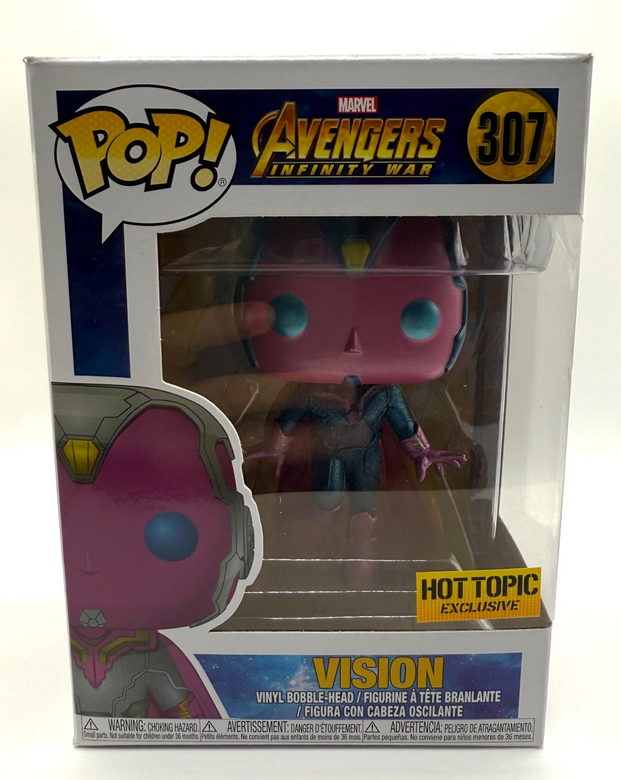 Funko Pop Vinyl #307 VISION ~ Marvel Avengers Infinity War H