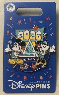 Disney Parks Trading Pin Aulani Hawaii Resort Spa 2026 Year Mickey