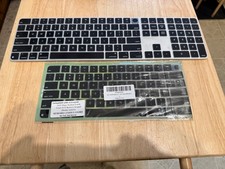 Apple USB-C Magic Keyboard with Touch ID, black keys, protector