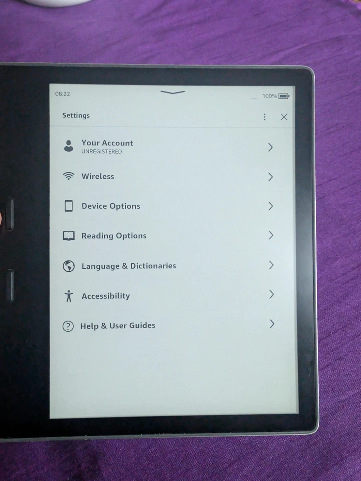 Amazon Kindle Oasis 9th Gen 32GB Grey, Wi-Fi + 3G, CW968W, ones red description - Image 2 of 4