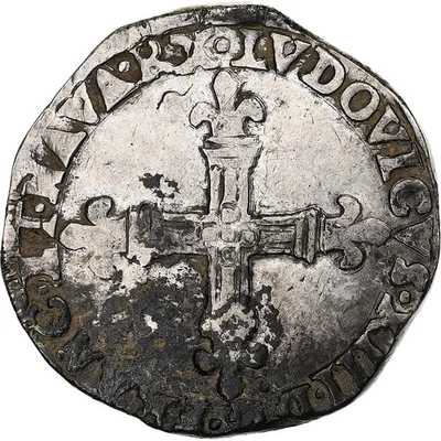 [#1281347] France, Louis XIII, 1/4 Écu de Navarre, 1616, Saint-Palais, Silver, E - Image 1 of 2